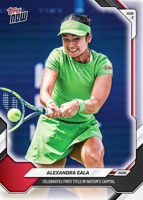 ALEX EALA WTA 500 TOPPS CARD