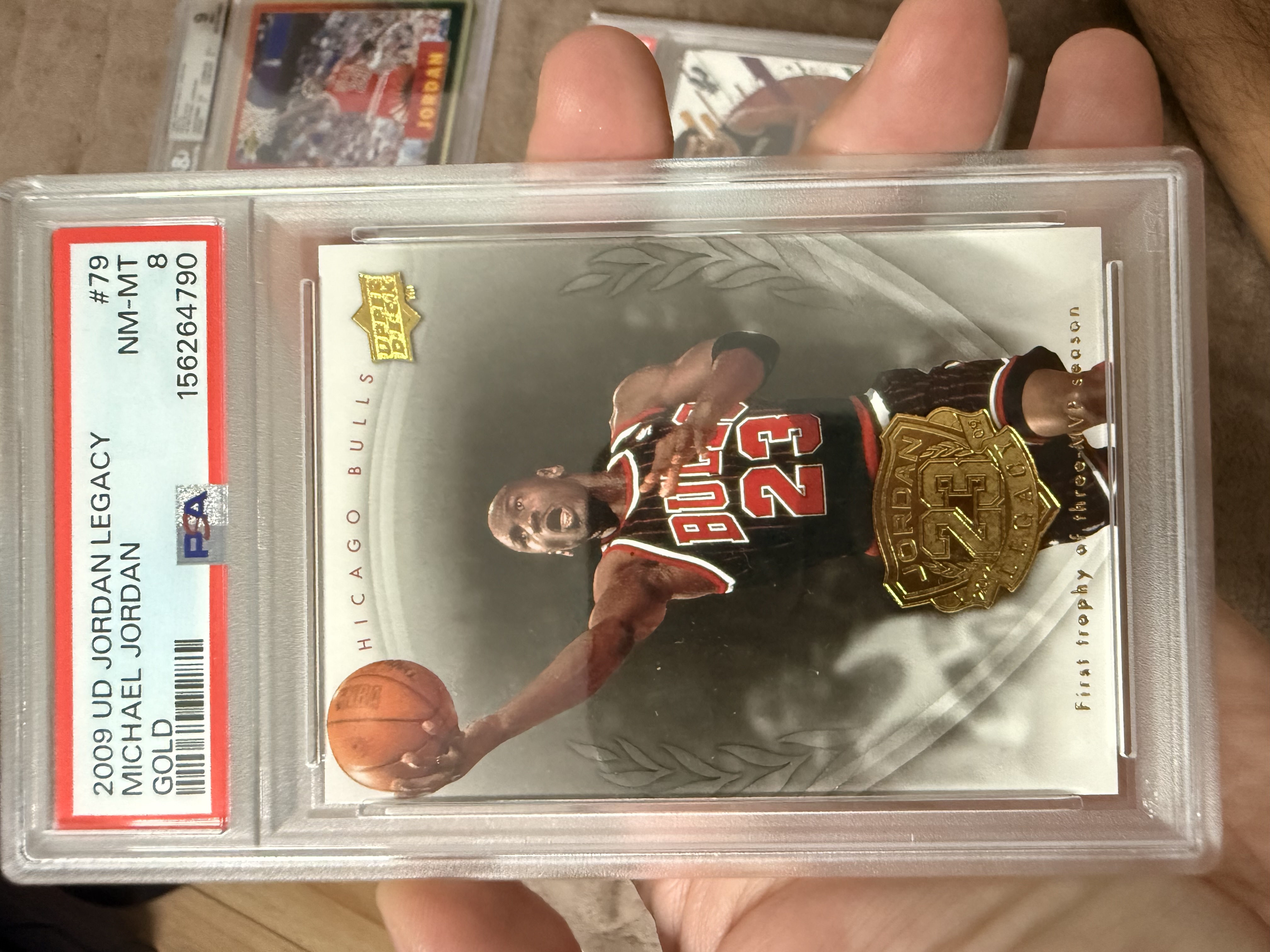 2009-10 Upper Deck Jordan Legacy Gold Michael Jordan #79 PSA 8 NM-MT Bulls