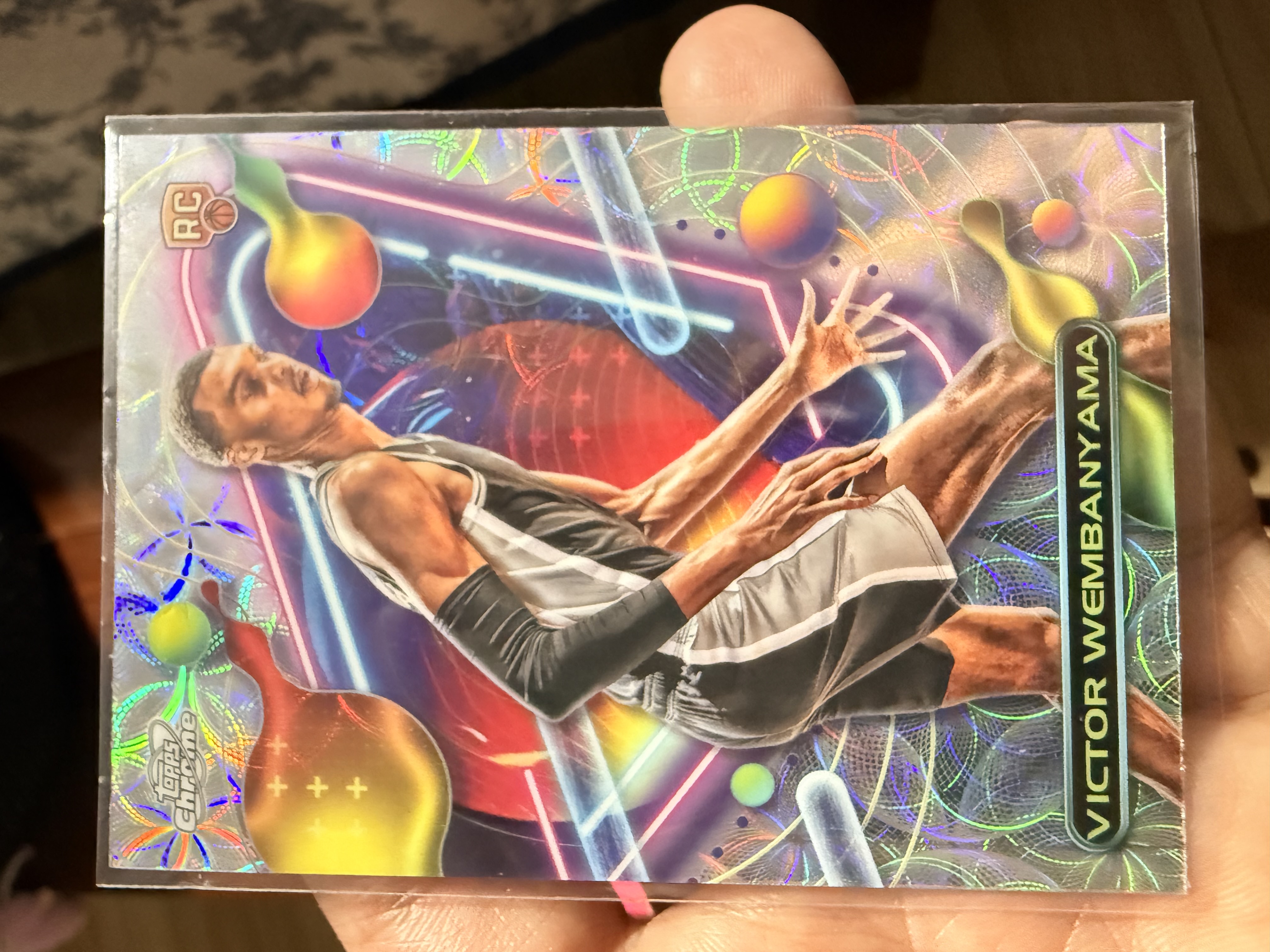 2023-24 Topps Cosmic Chrome Victor Wembanyama Nucleus Refractor RC #151 Spurs