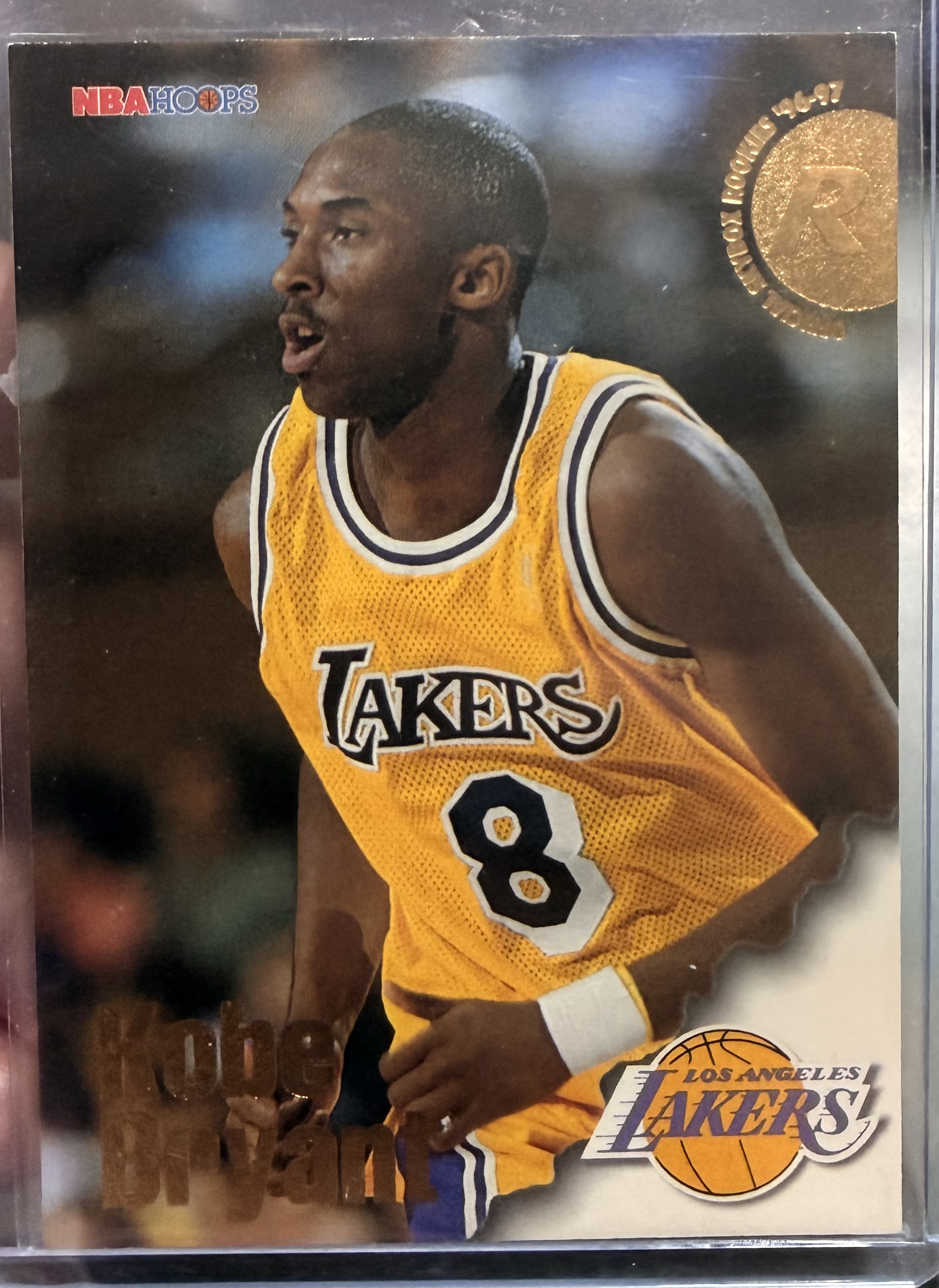 1996-97 NBA Hoops Kobe Bryant Rookie Card #281 – Los Angeles Lakers RC