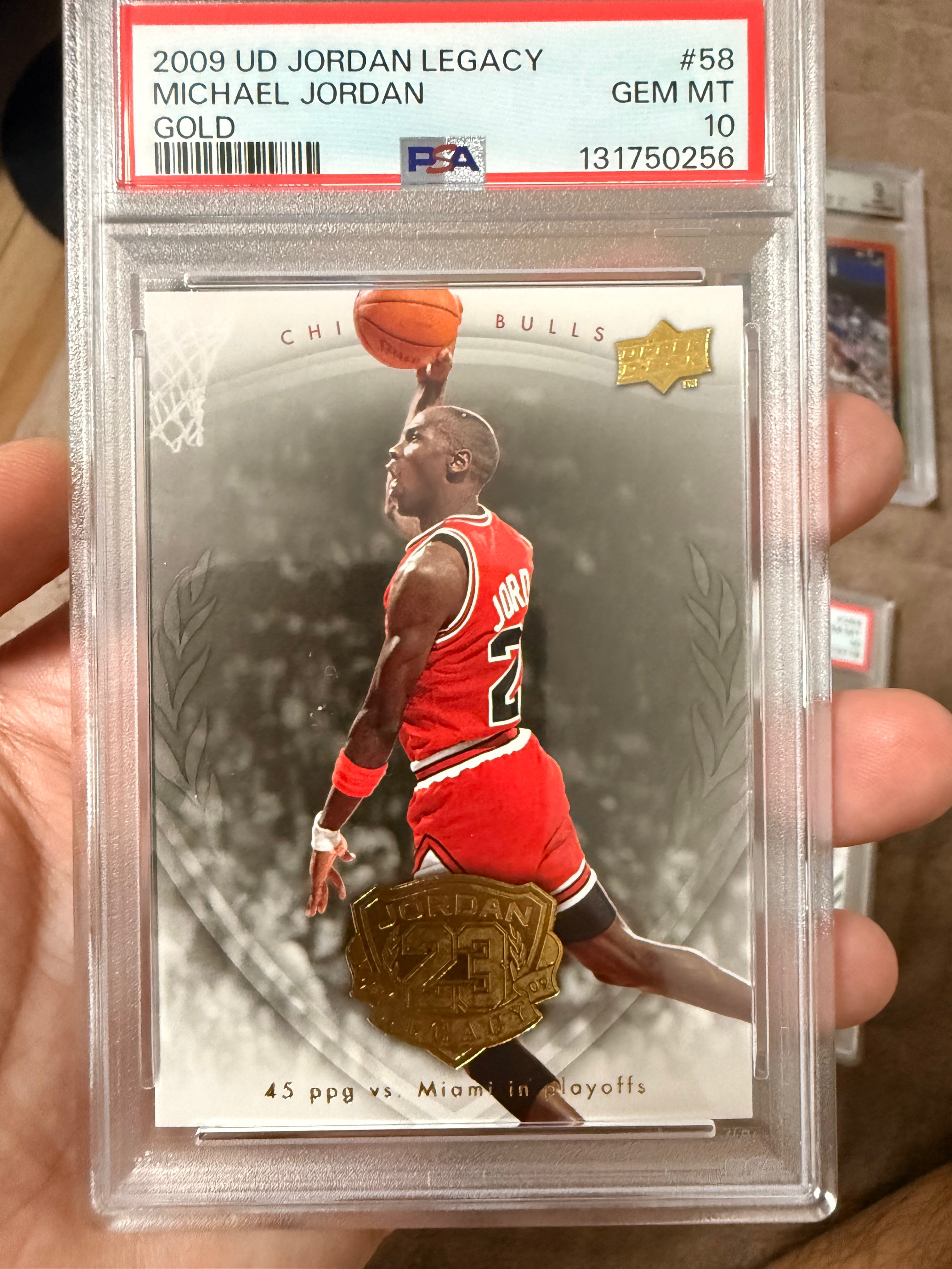 2009 Upper Deck Jordan Legacy GOLD #58 Michael Jordan PSA 10 GEM MINT - Cert 131750256