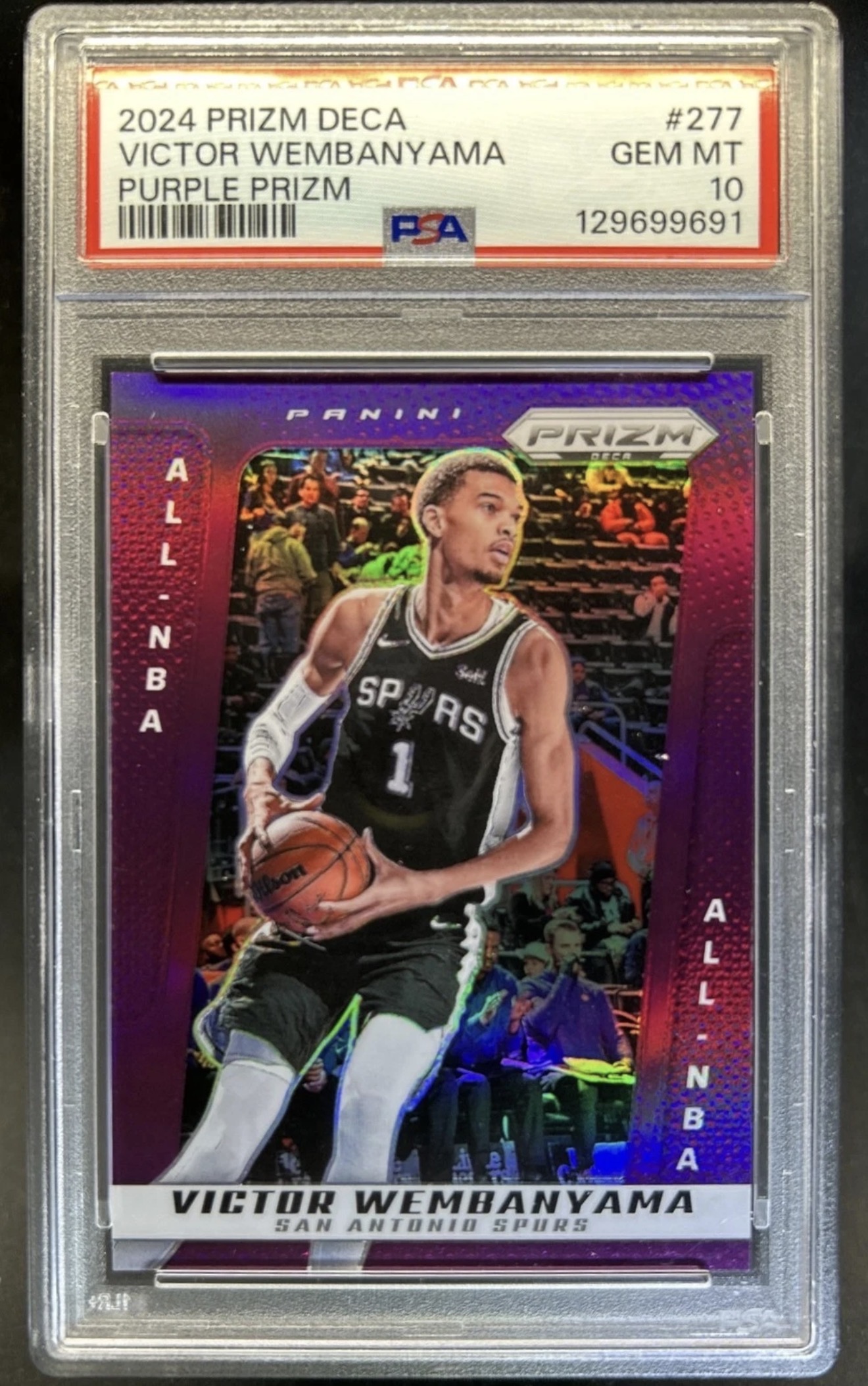 2024-24 Panini Prizm Deca Victor Wembanyama Purple Prizm #/99